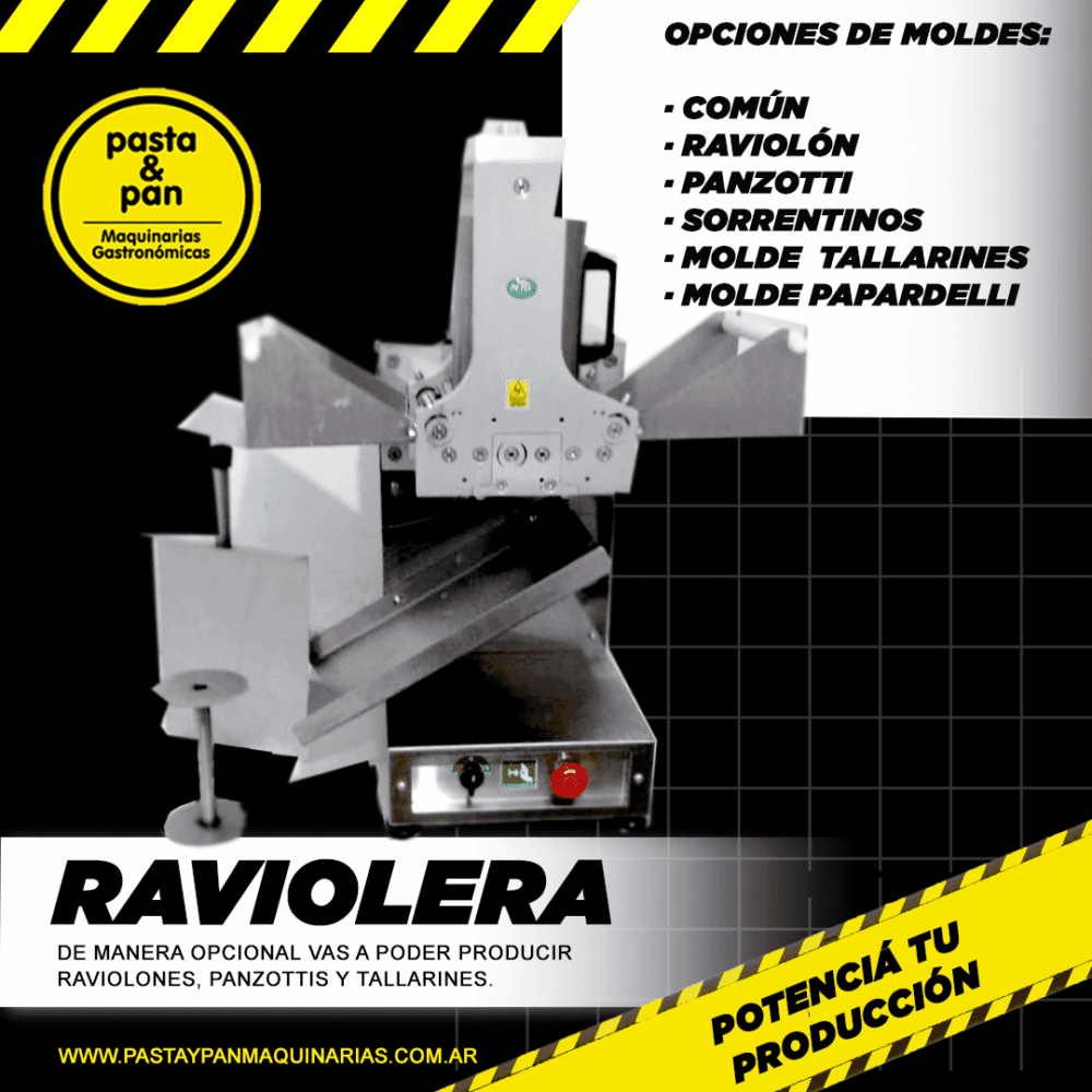 01 RACVIOLERA 2 Raviolera automática profesional para fábricas de pastas