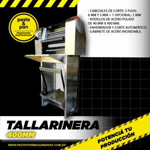 Cortadora de tallarines industrial 400 mm 