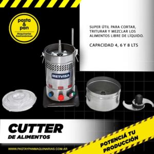 Cutter de alimentos - Capacidad 4, 6 y 8lts