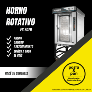 Horno Rotativo FS 70/9 opcional Cámara Fermentadora